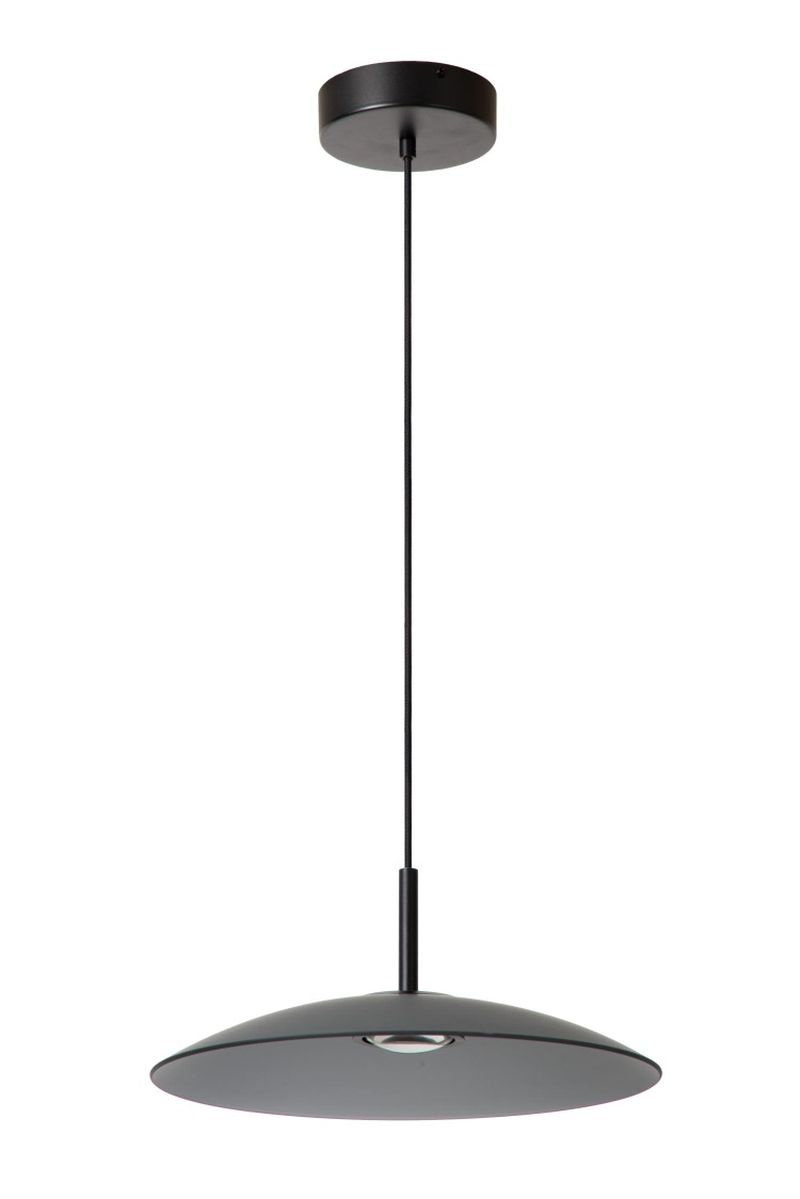 Lucide MENGA - Závesné svietidlo - Ø 40 cm - LED Rozm. - 1x12W 2700K - Smoke Grey